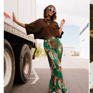 Dressed in LaLa Tiger tales pants